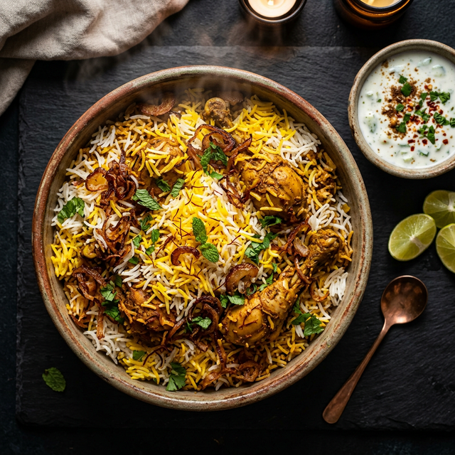 Hyderabadi Chicken Biryani